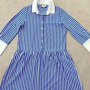 Tuckernuck Striped Collared Shirt Dress